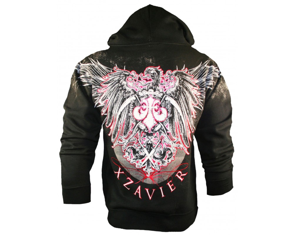 Xzavier Phoenix Wings Zipper Hoodie Califas La Marca del diablo Xzavier uva