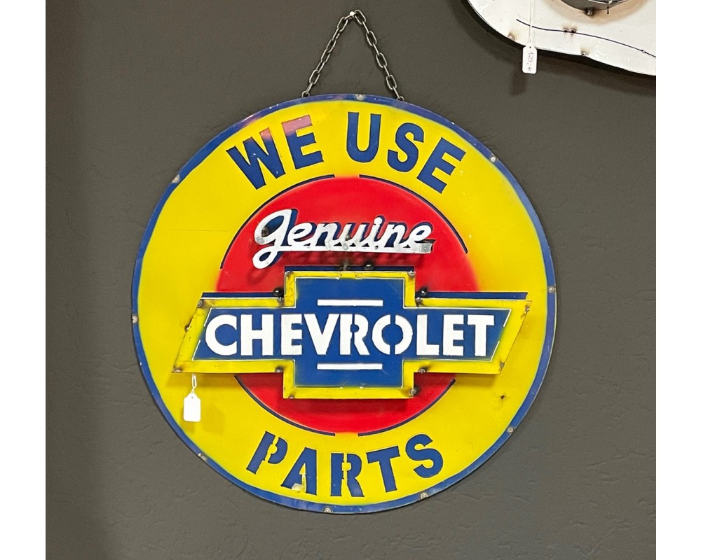 We Use Genuine Chevrolet Parts 3D Schild Califas - La Marca del diablo,  Xzavier uva.
