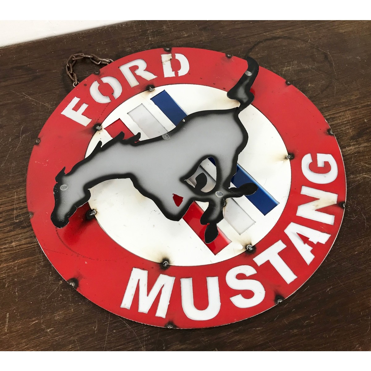 Ford Mustang 3D Schild Califas - La Marca del diablo, Xzavier uva.