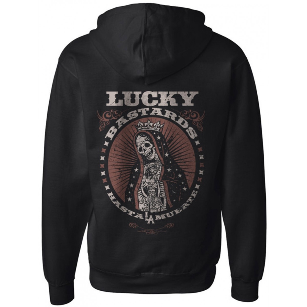 Lucky Bastards Old Fashion Zipper Hoodie Califas La
