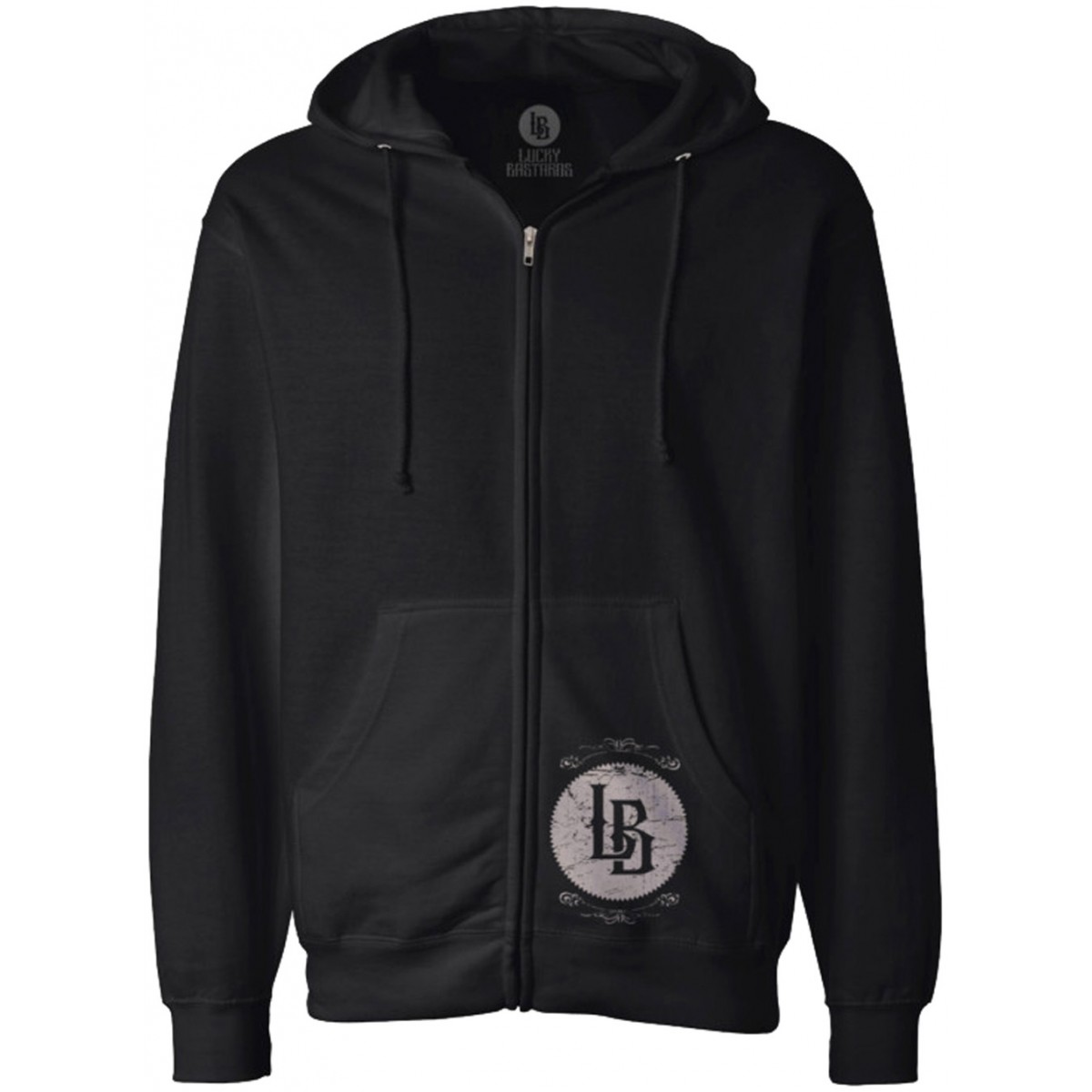 Lucky Bastards Old Fashion Zipper Hoodie Califas La