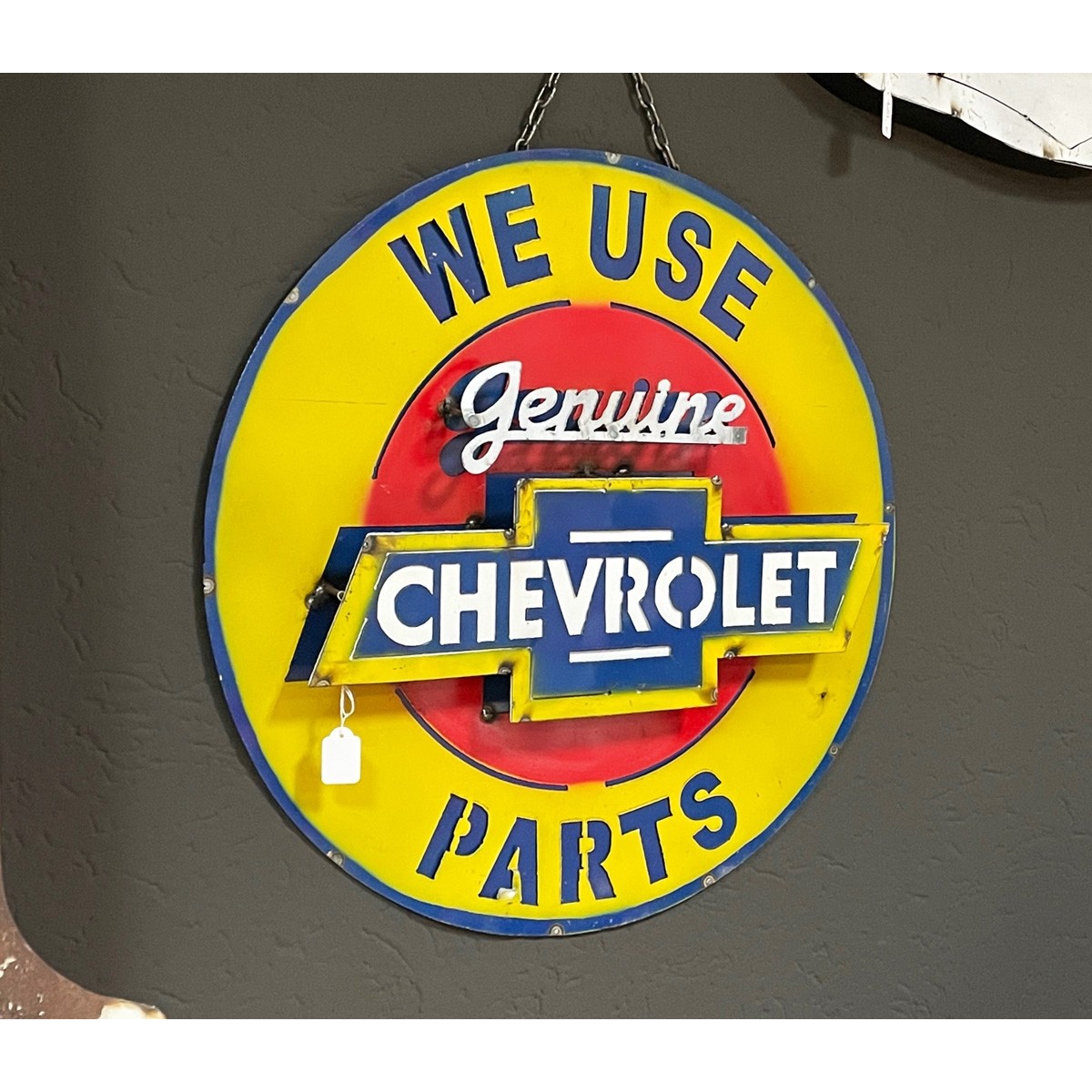 We Use Genuine Chevrolet Parts 3D Schild Califas - La Marca del