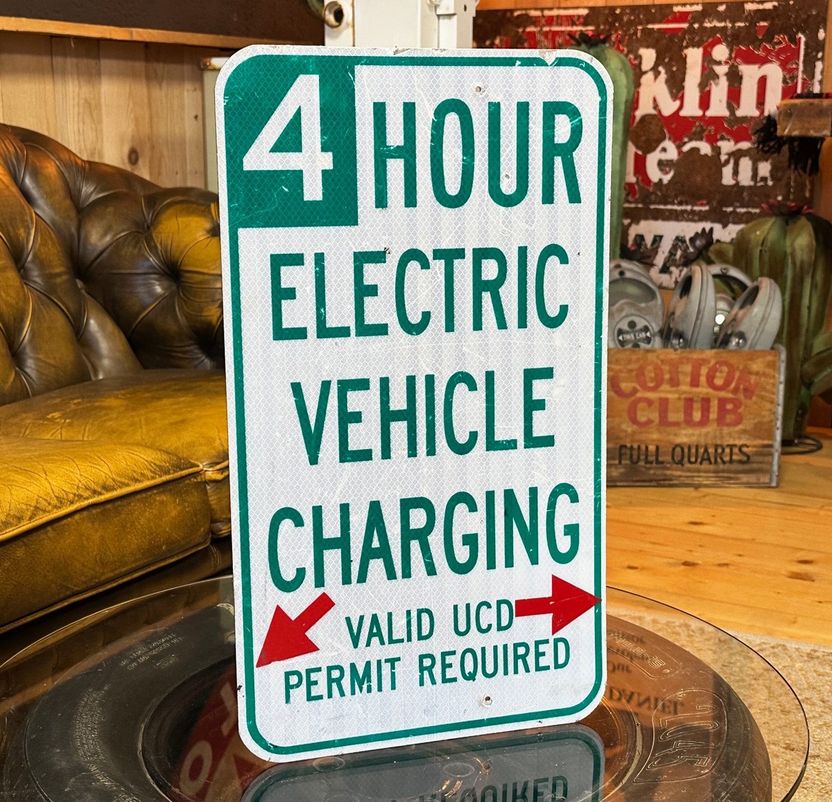 4 Hour Electric Vehicle Charging Verkehrsschild