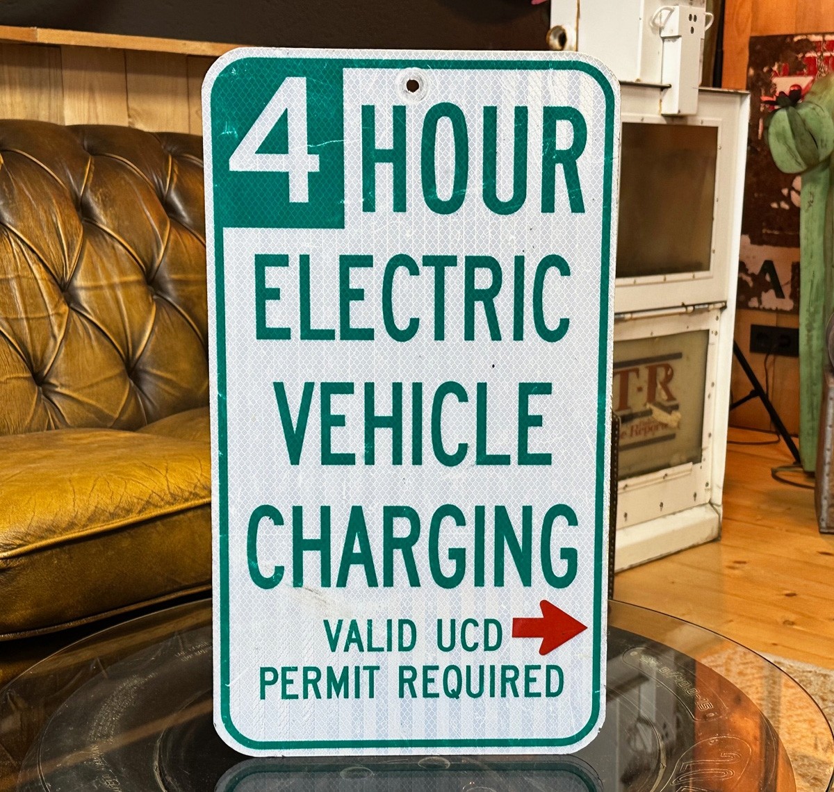 4 Hour Electric Vehicle Charging Verkehrsschild