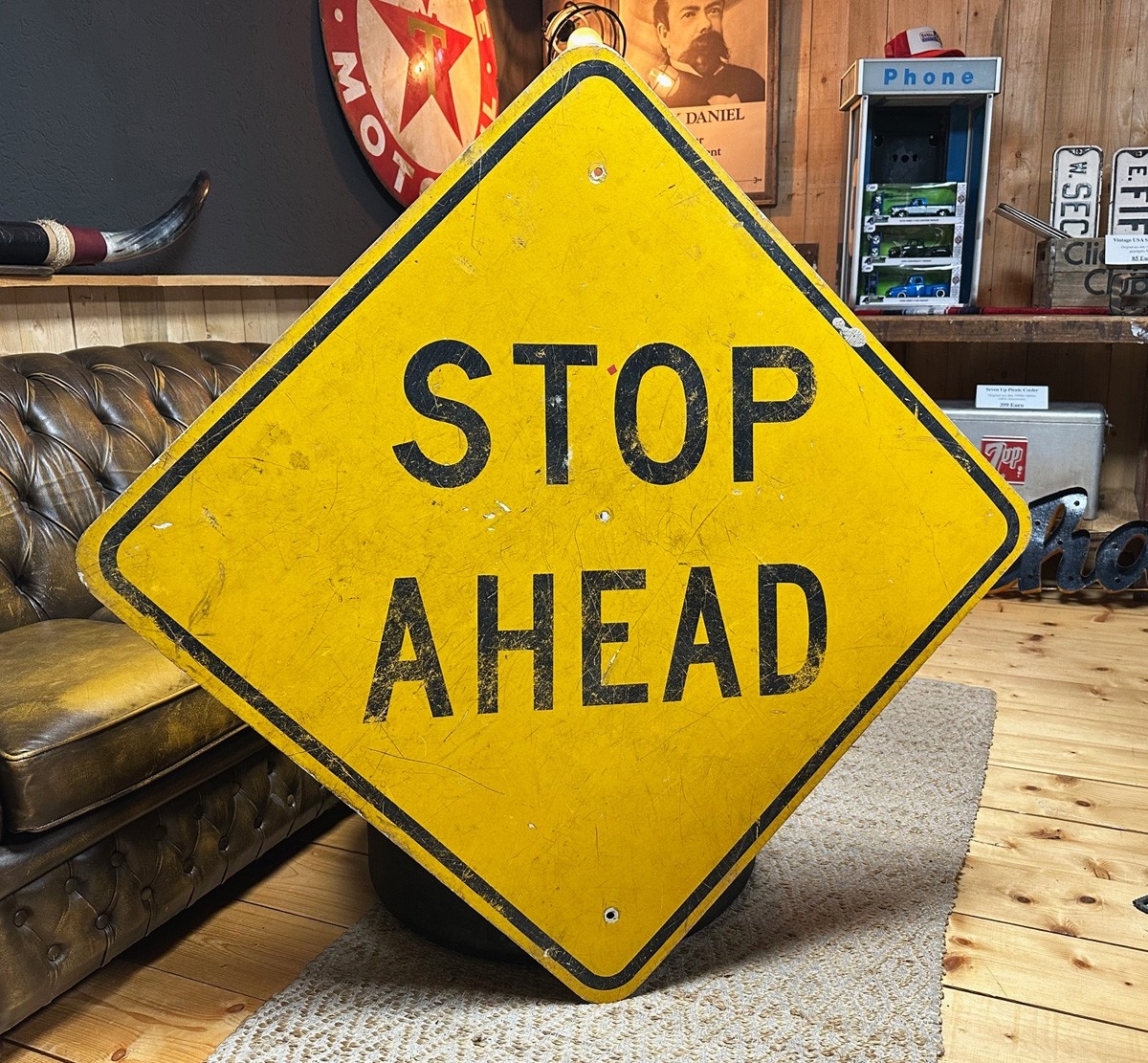 XXL Stop Ahead Verkehrsschild