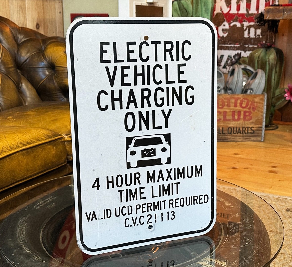 Electric Vehicle Charging Only Verkehrsschild