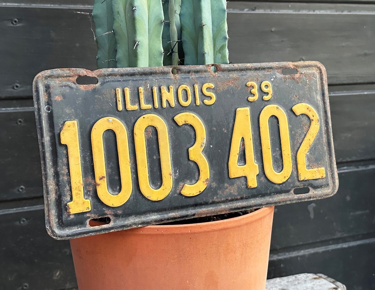 1939 Illinois Kennzeichen