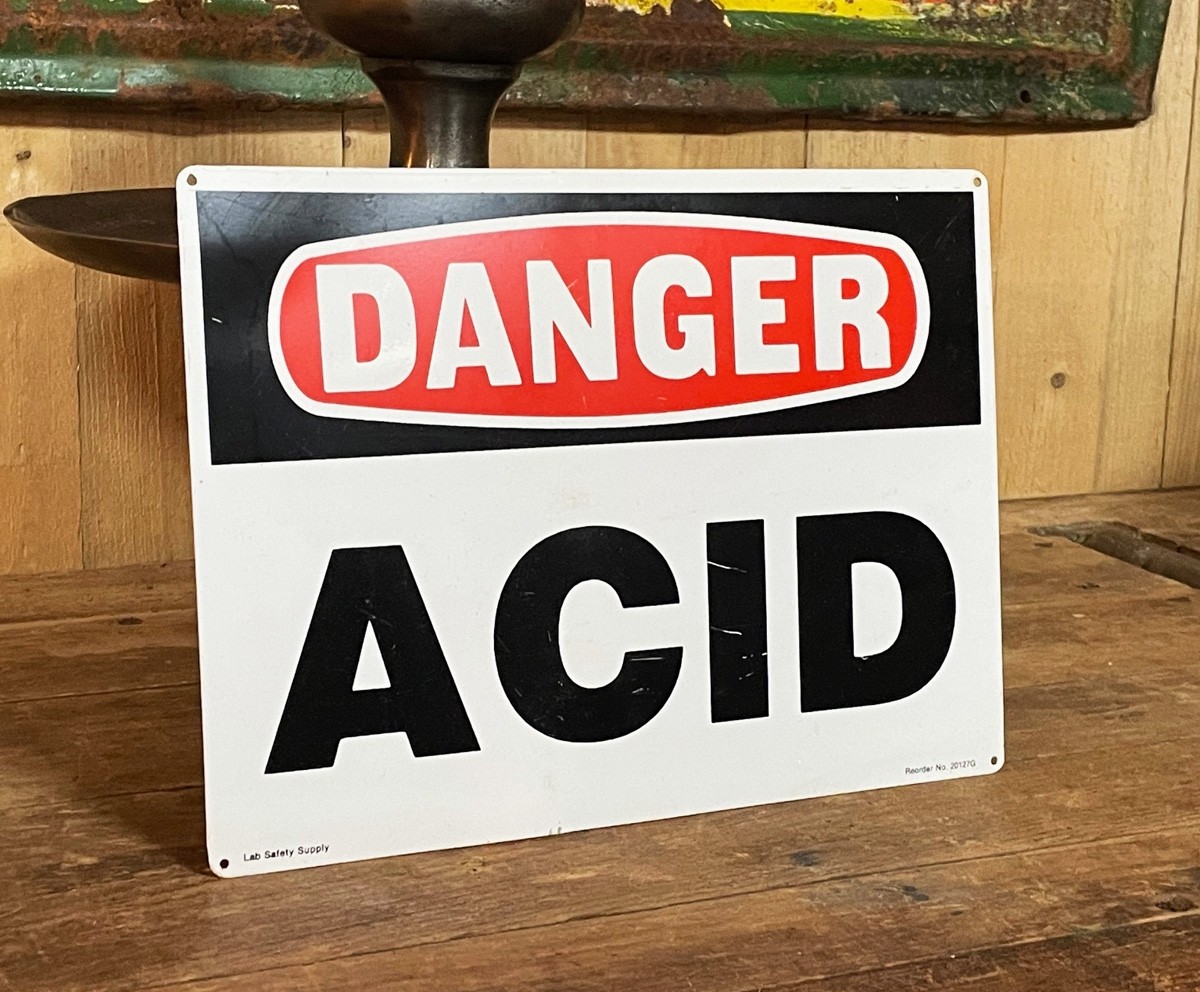 Danger - Acid Schild