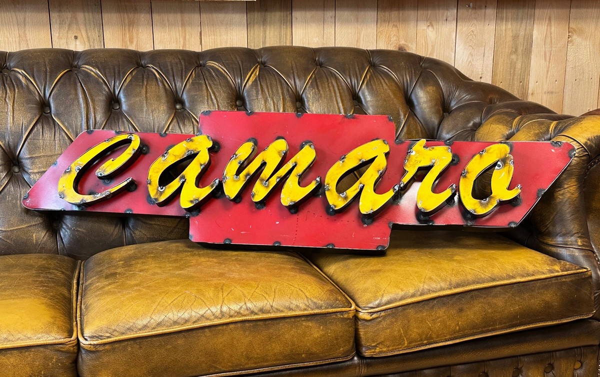 Chevy Camaro Bowtie XXL Schild