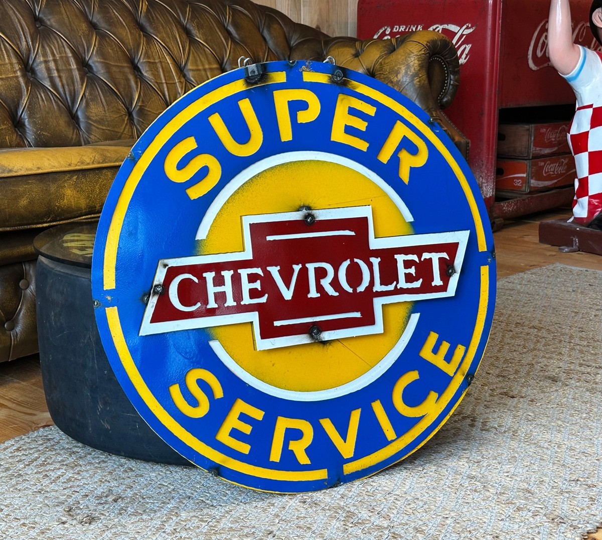 XL Chevrolet Super Service Schild
