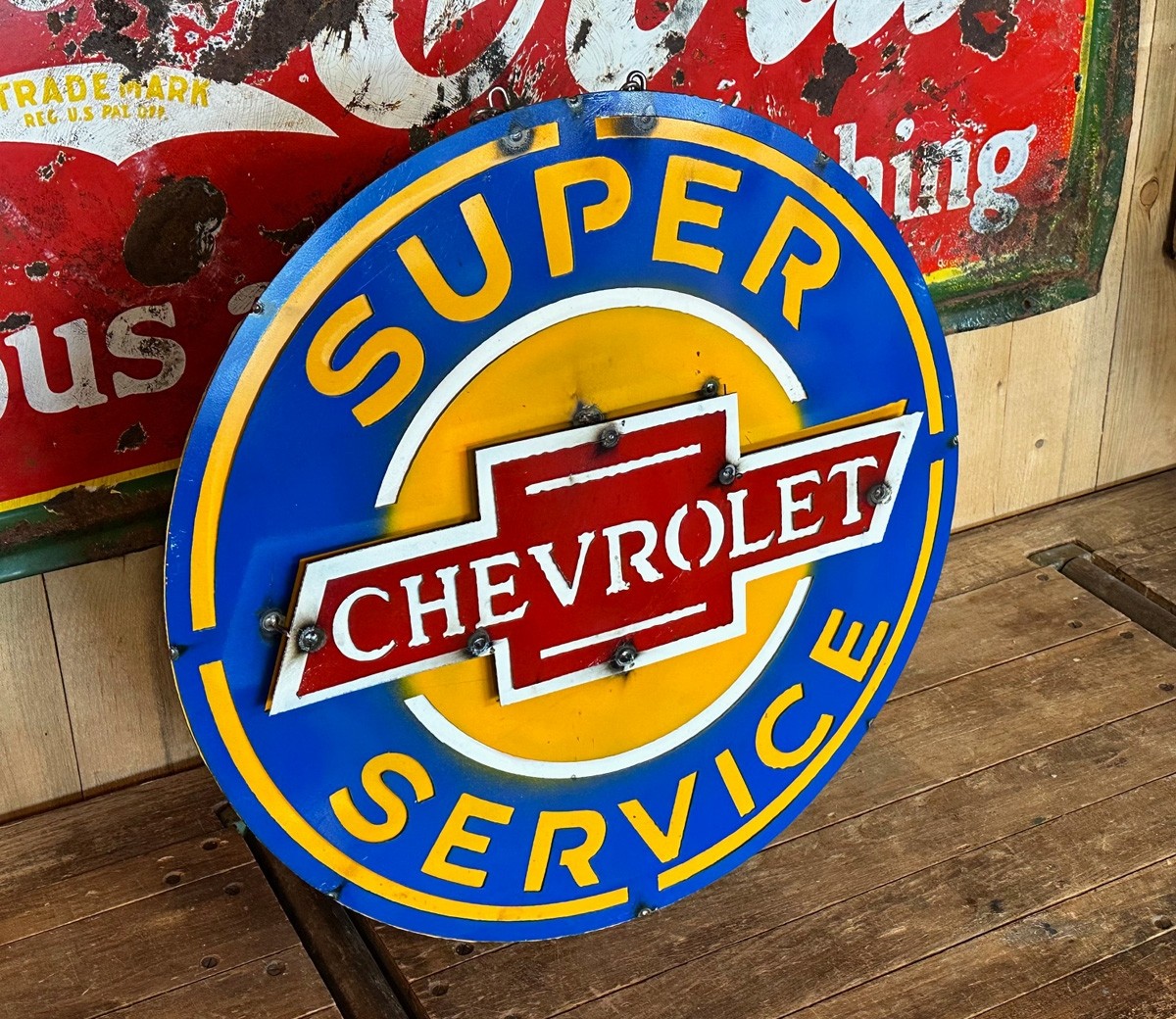 XL Chevrolet Super Service Schild