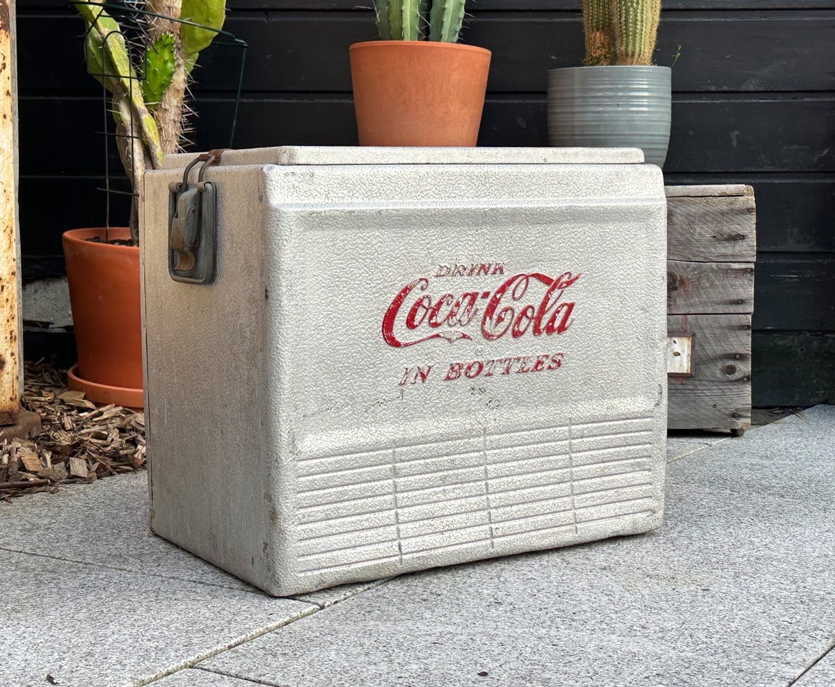 1950s Coca Cola Aluminium Picnic Cooler