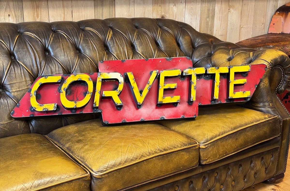 Chevy Corvette Bowtie XXL Schild