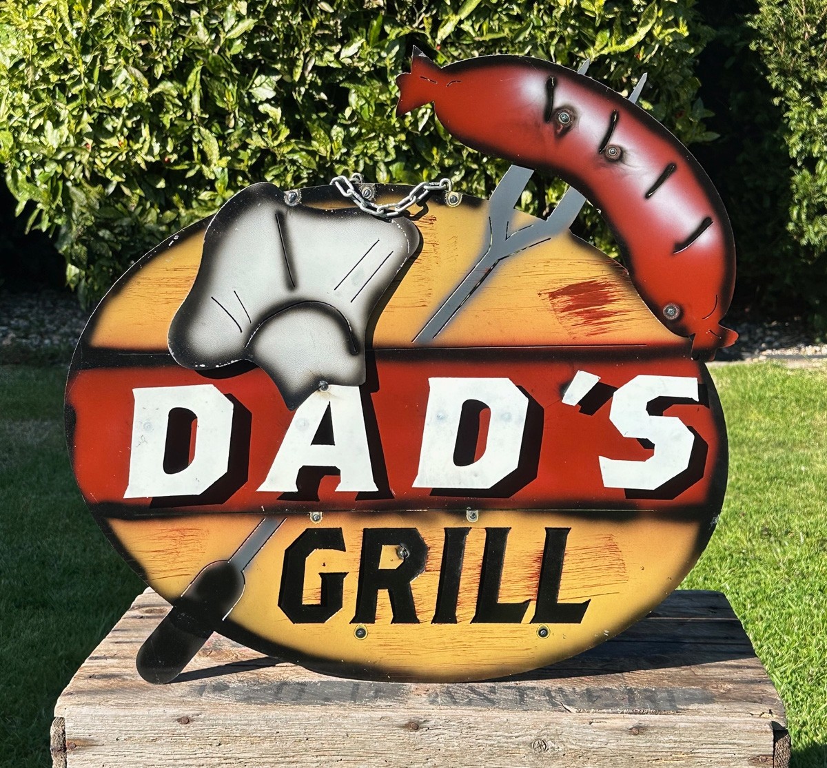 Dad´s Grill Schild