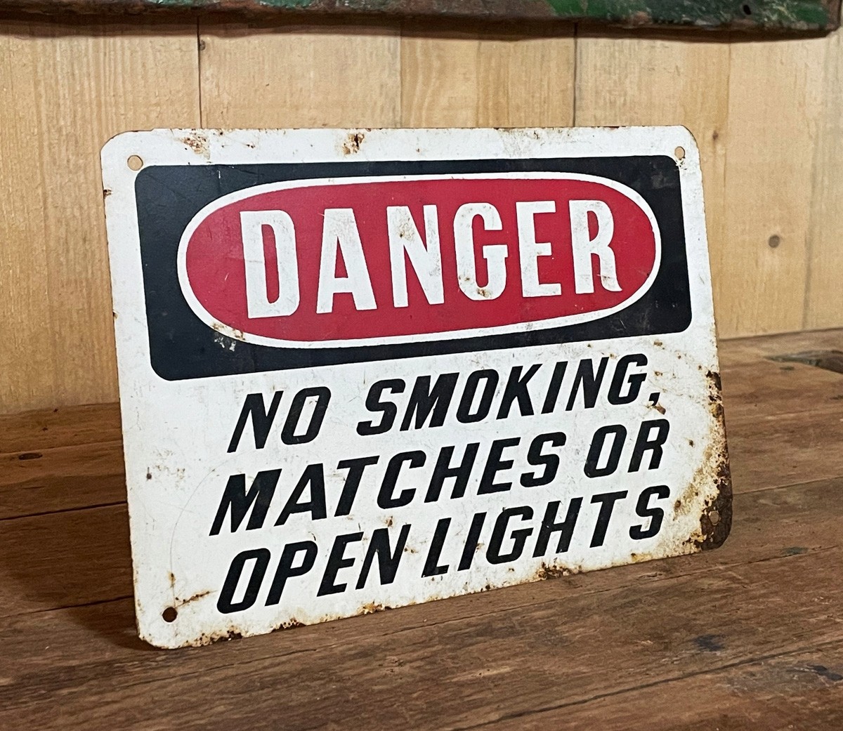 Danger - No Smoking, Matches or Open Lights Schild