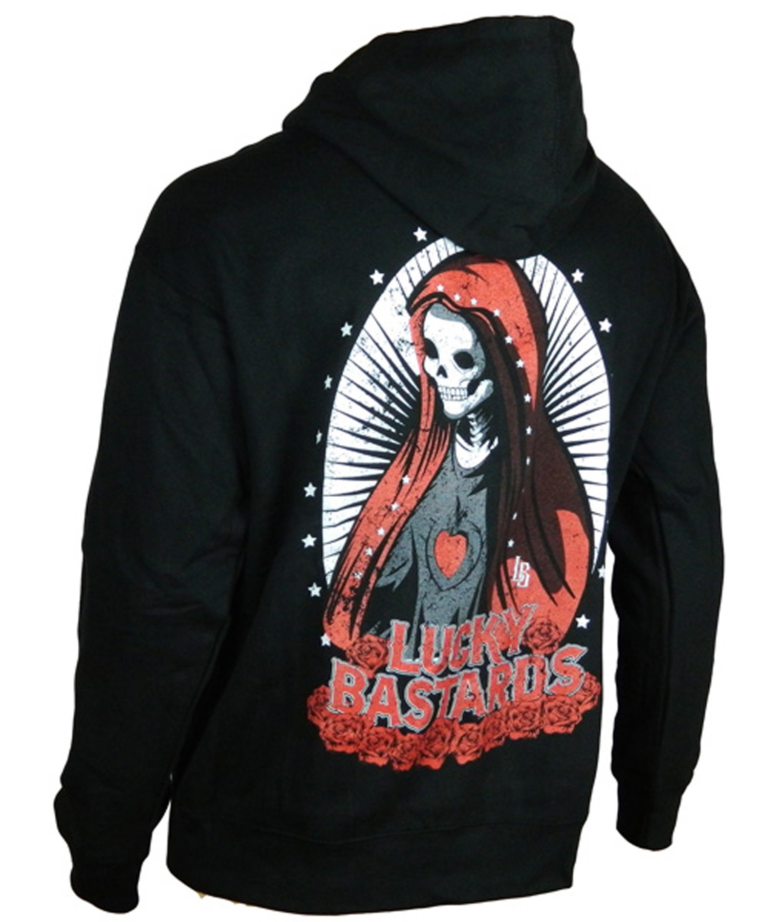 Lucky Bastards - Deliver Us from Evil Zipper Hoodie Back