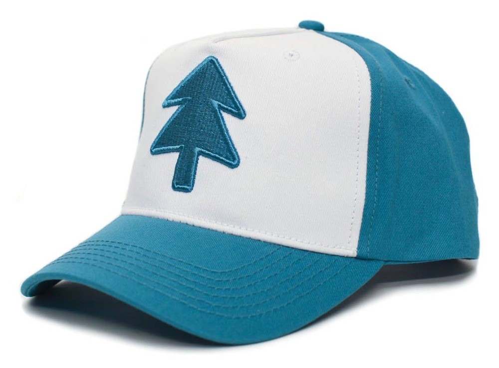 Retro Cap - Dipper Blue Pine Tree Snapback Cap