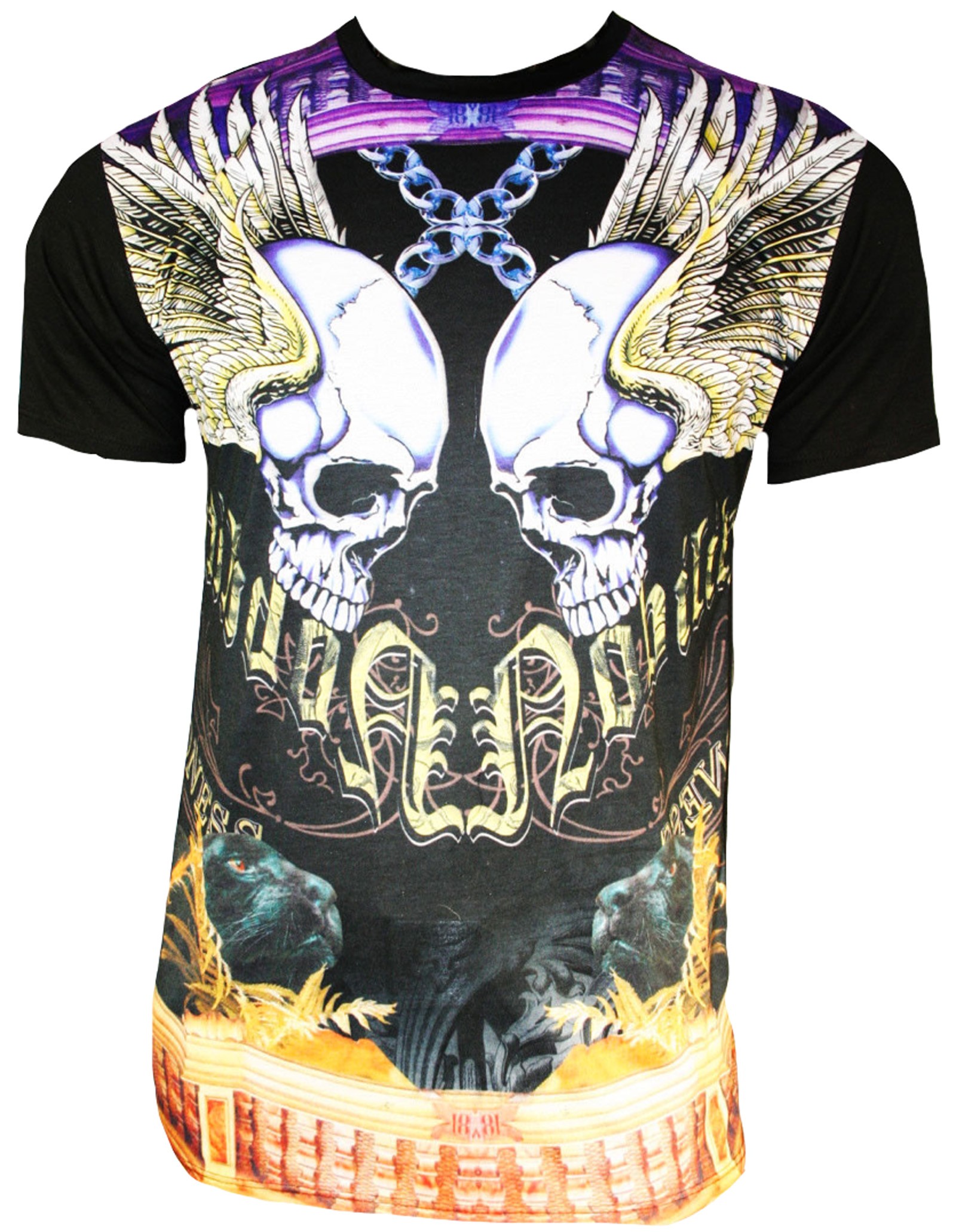 Xzavier - Flying Skulls T-Shirt Front