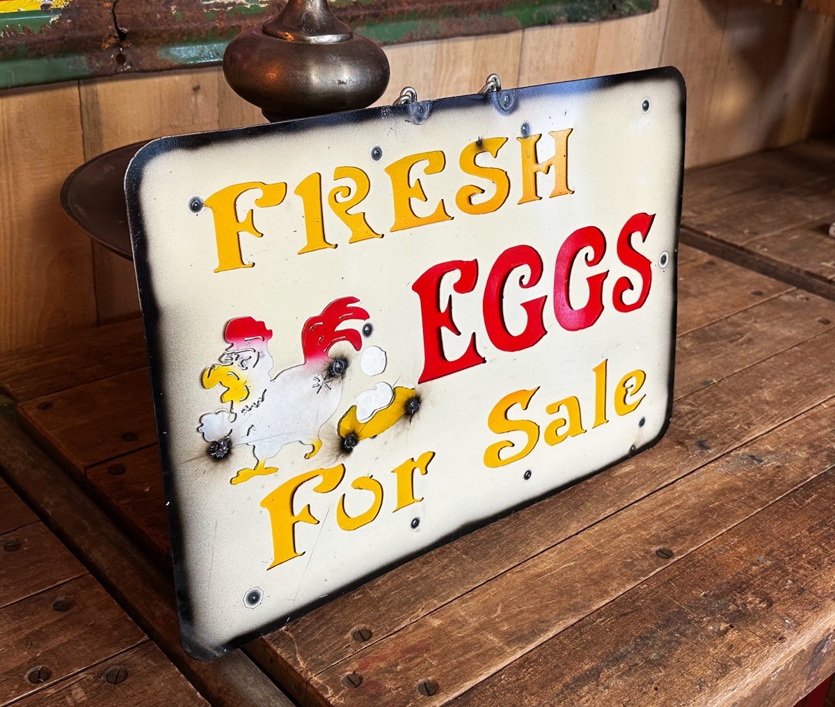 Fresh Eggs for Sale Schild