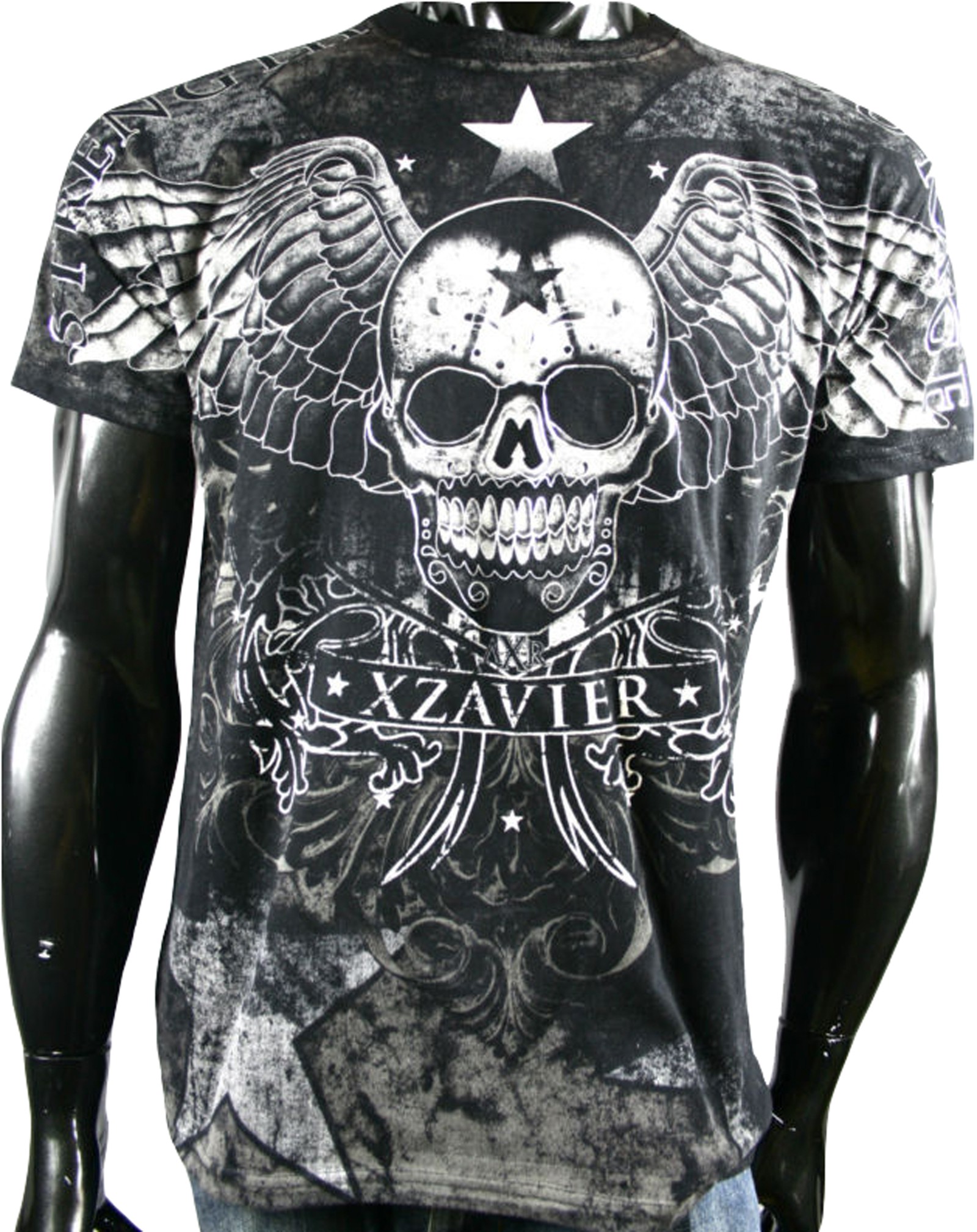 Xzavier - Star Gazer Skull T-Shirt Front