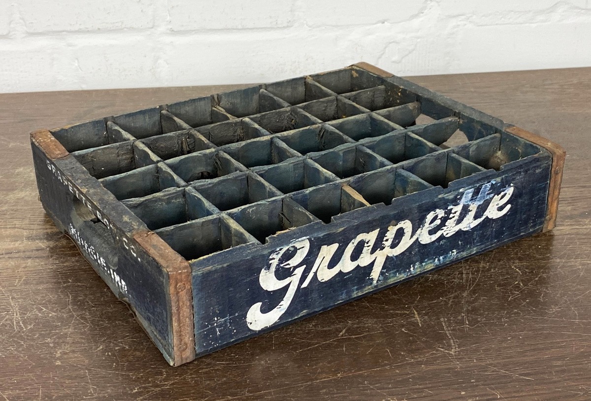 Original Soda Crate - Grapette Soda Getränkekiste