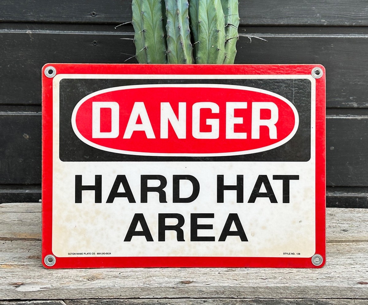 Danger - Hard Hat Area Schild