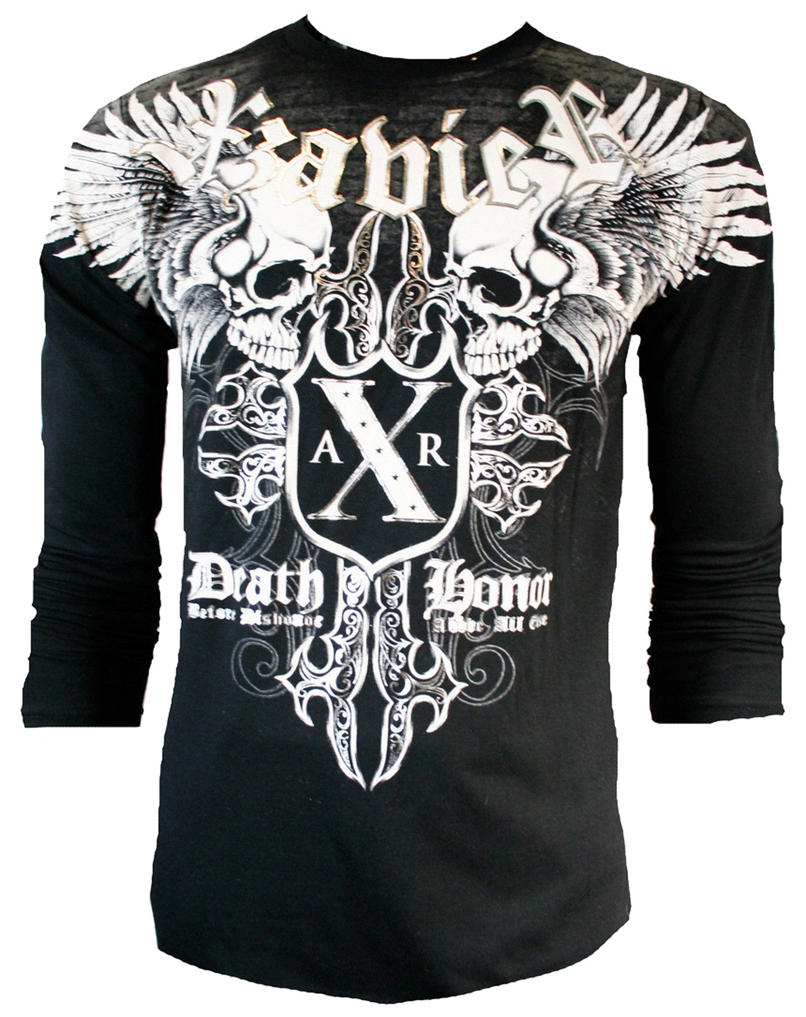 Xzavier - Horror Skull Longsleeve T-Shirt Front