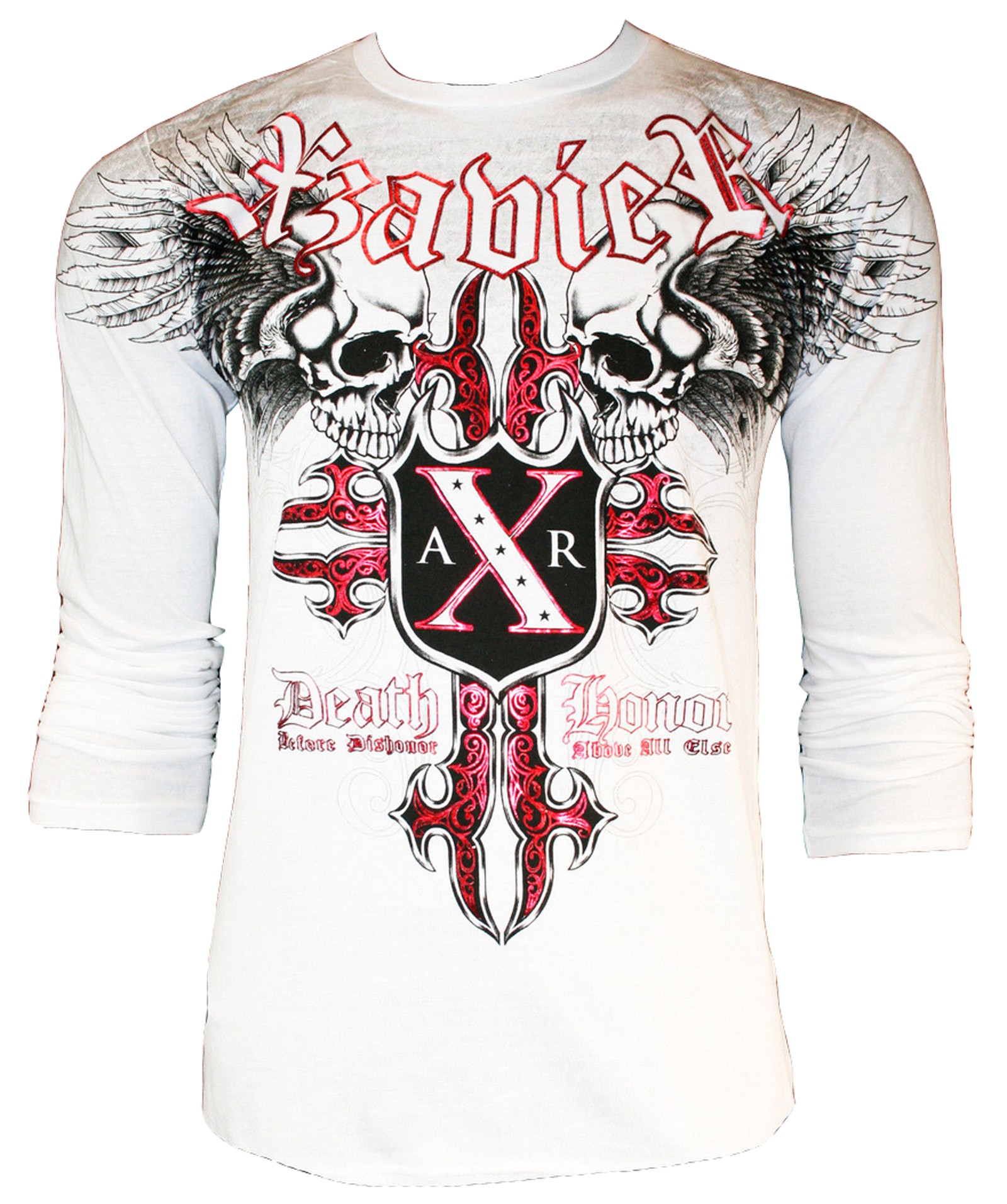 Xzavier - Horror Skull Longsleeve T-Shirt Front