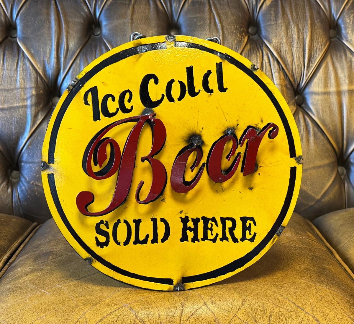 Ice Cold Beer Sold Here Schild