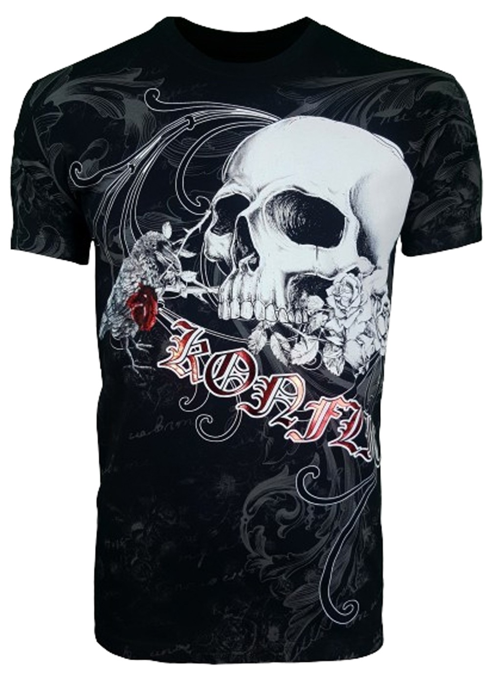 Konflic Clothing - Raven Skull T-Shirt