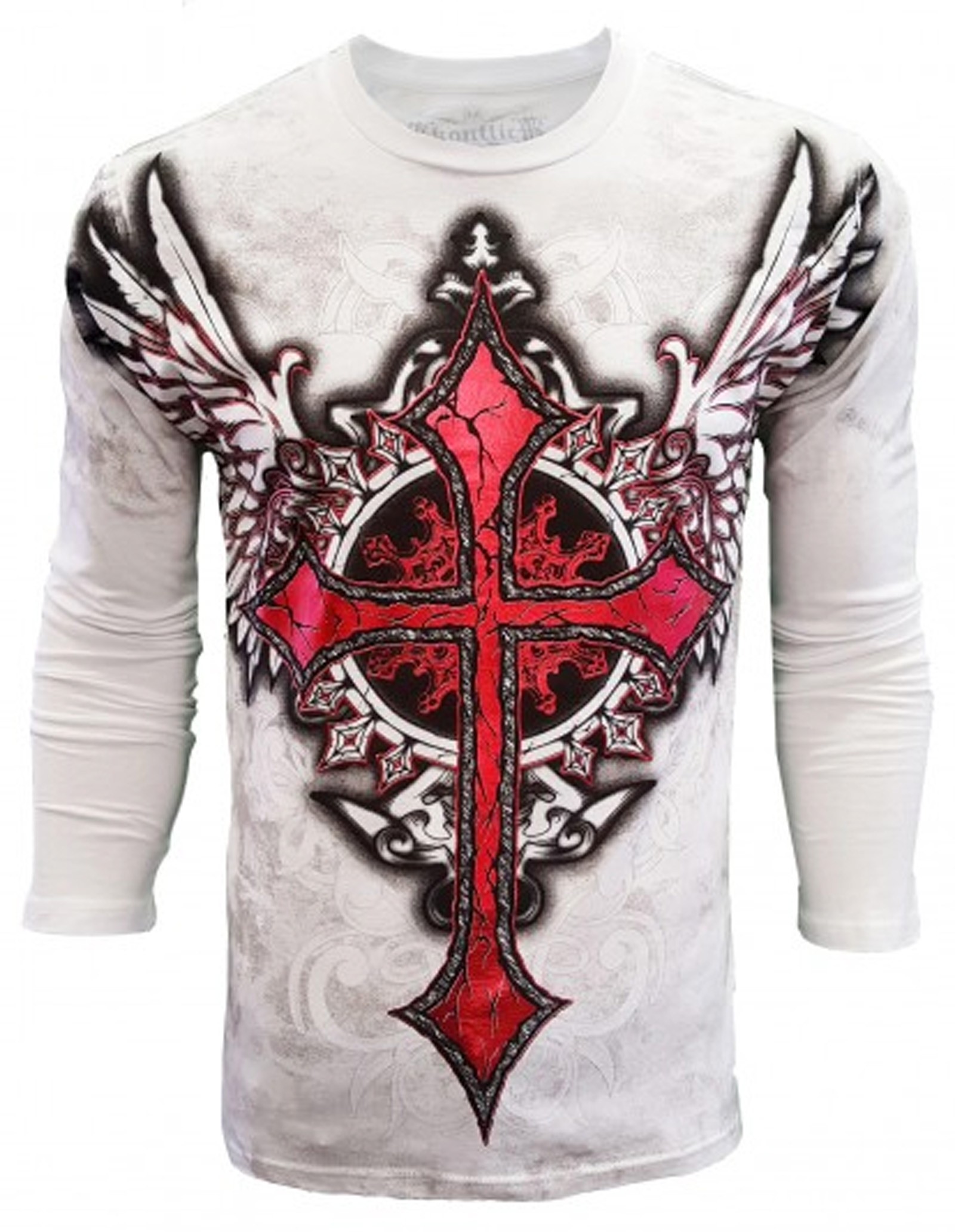 Konflic Clothing - Winged Cross Longsleeve T-Shirt 