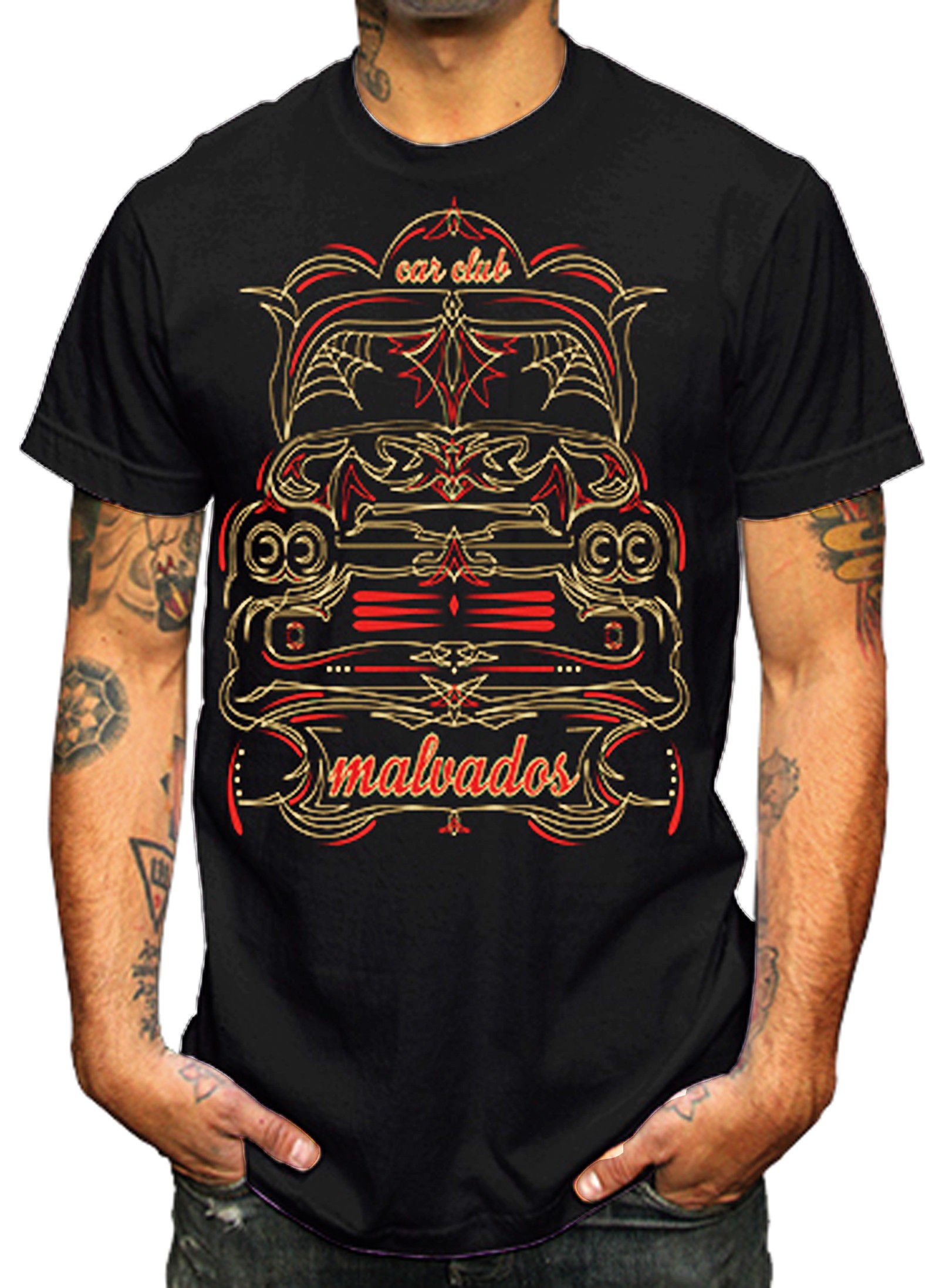 La Marca Del Diablo - Malvados Pinstripe T-Shirt Front