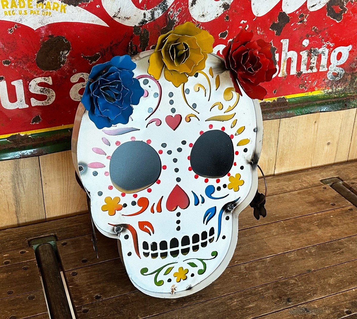 Dia de los Muertos Flower Skull