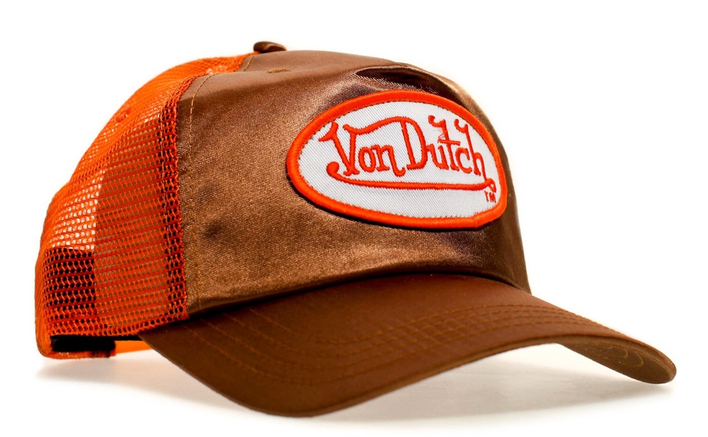 Von Dutch - Metallic Gold/Orange Trucker Cap