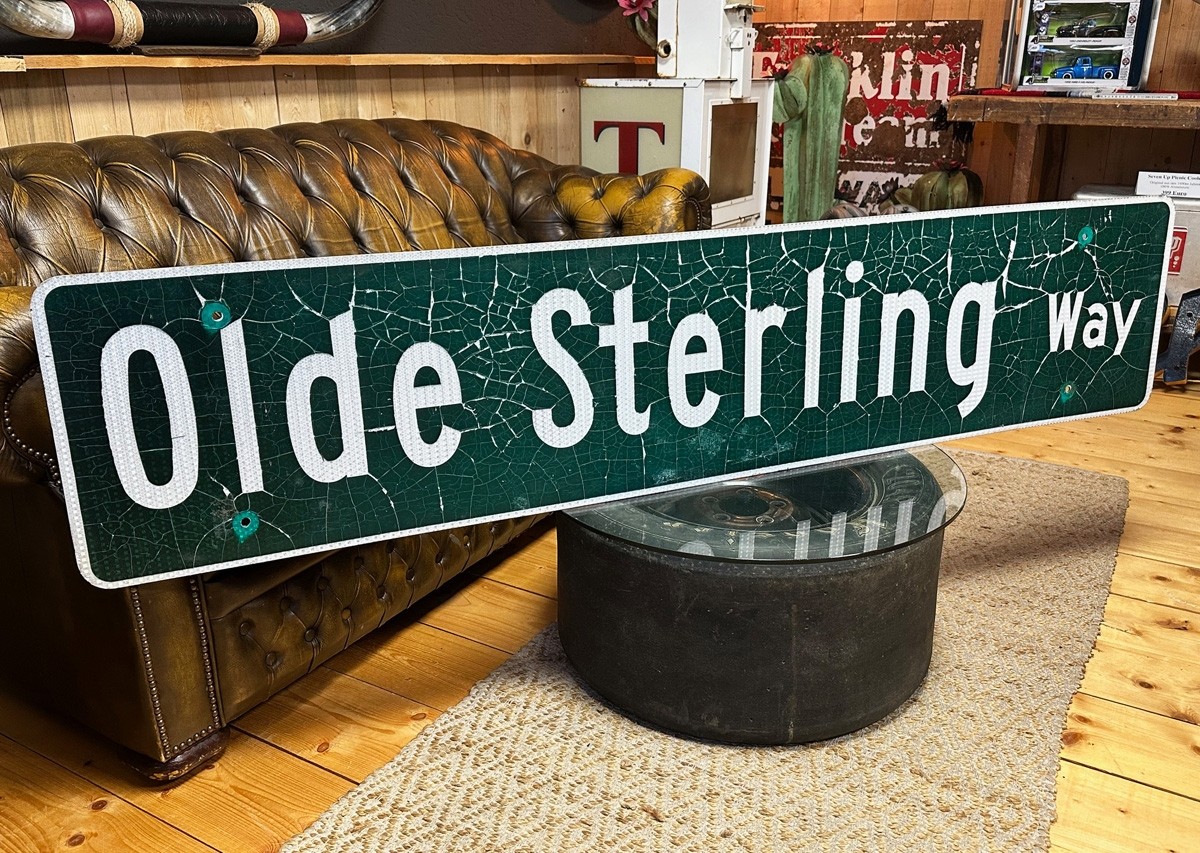 XXL Olde Sterling Way Straßenschild