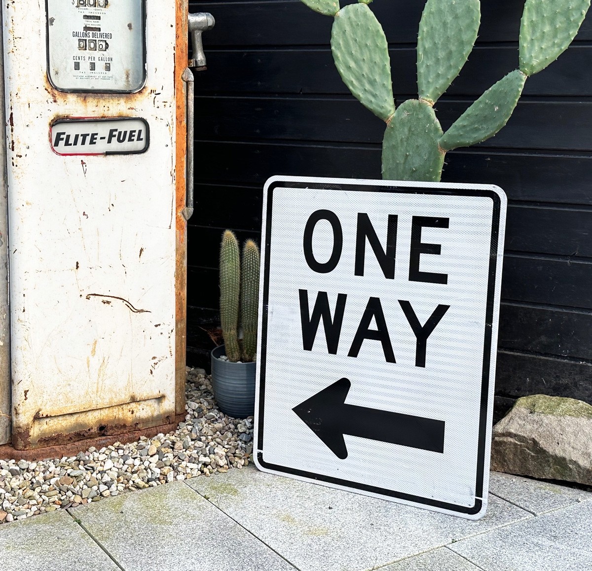 One Way Verkehrsschild