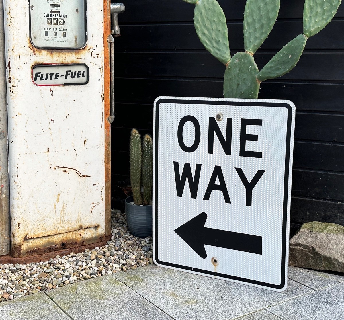 One Way Verkehrsschild