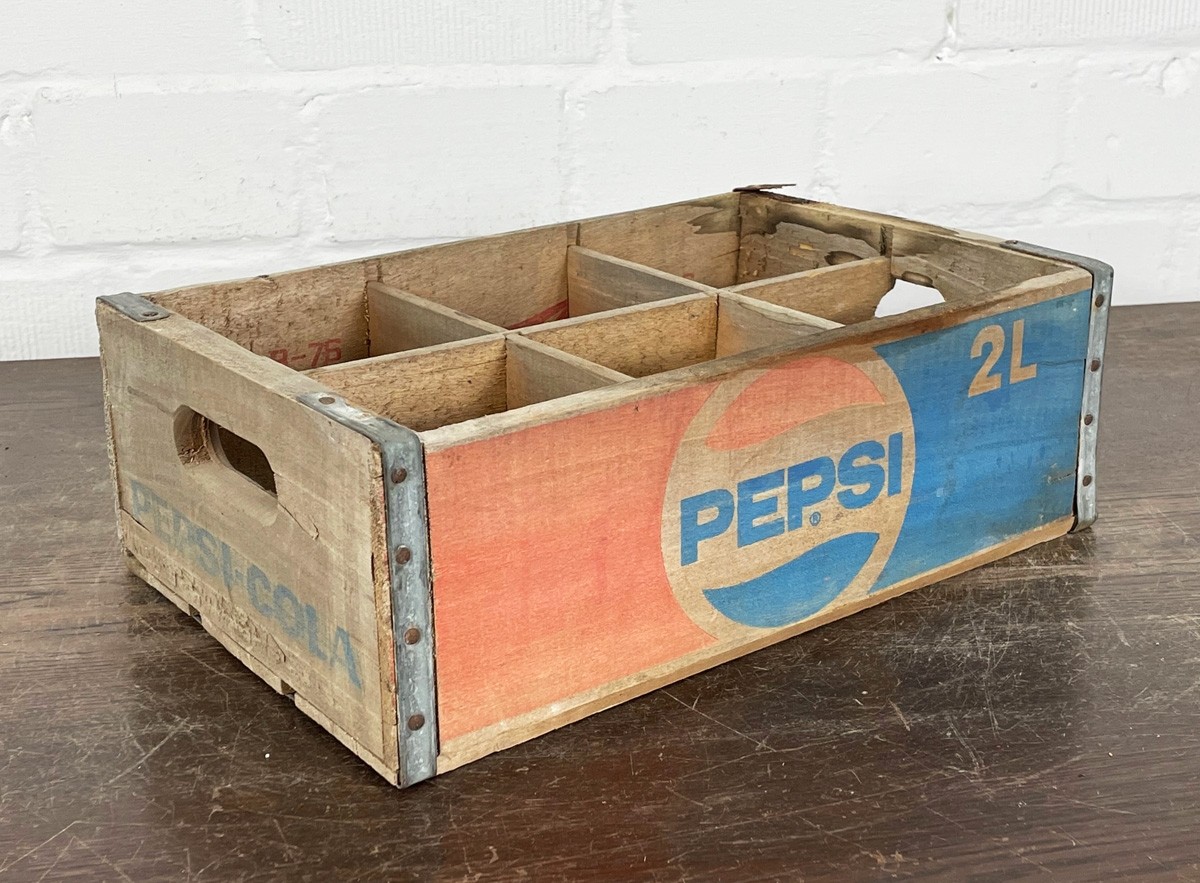 2L Pepsi Cola Getränkekiste - 1976