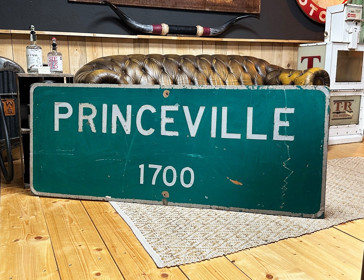 XXL Princeville 1700 Verkehrsschild (Holz!)