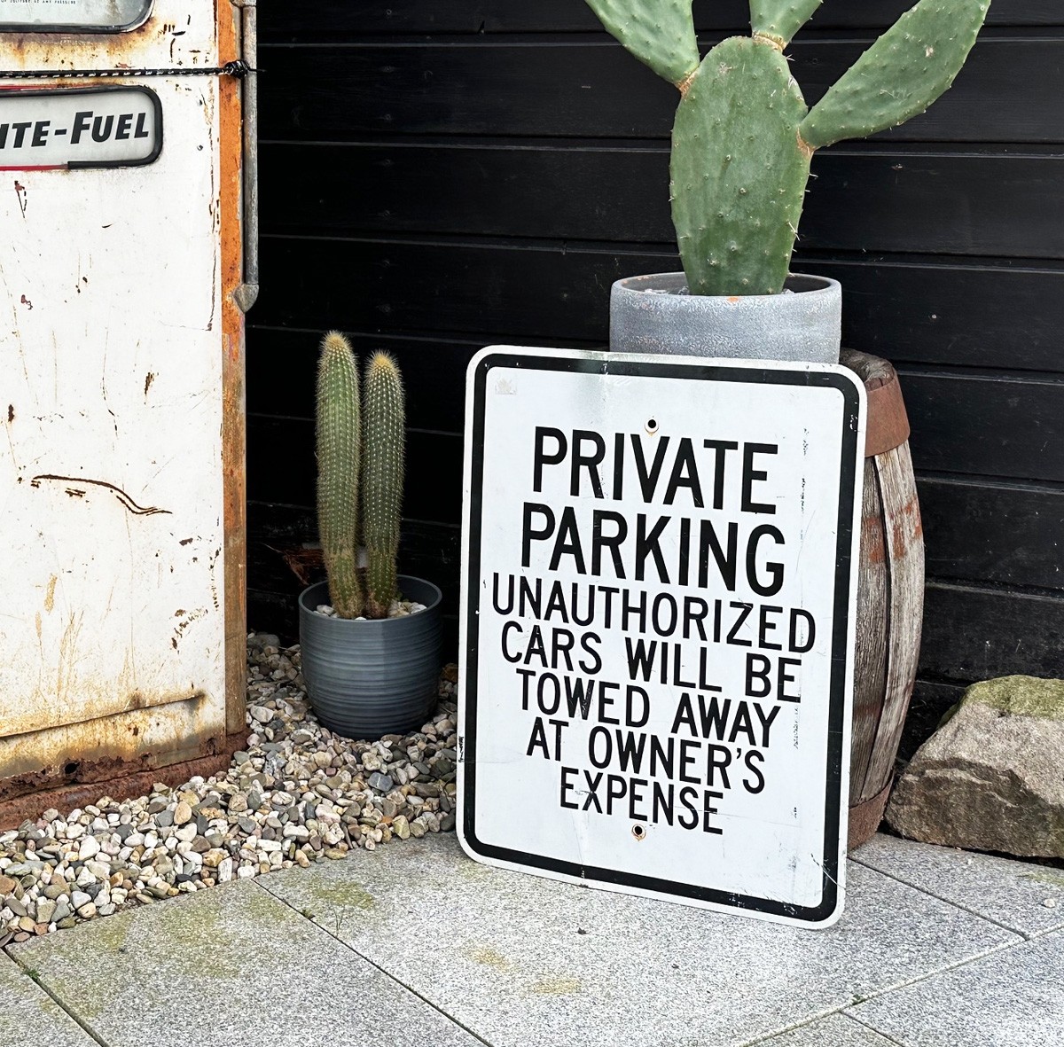 Private Parking Verkehrsschild