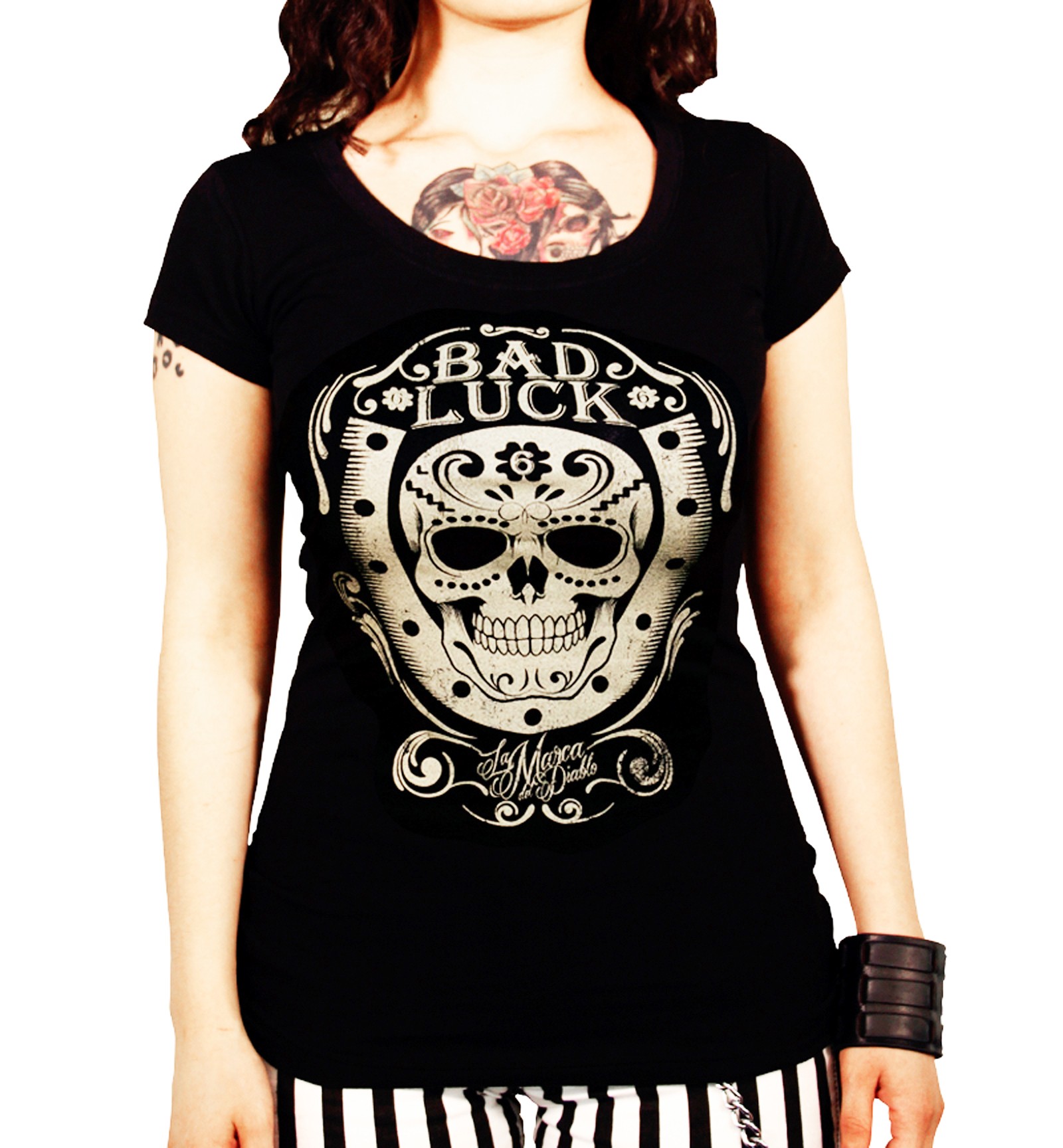 La Marca Del Diablo - Bad Luck Skull T-Shirt Front