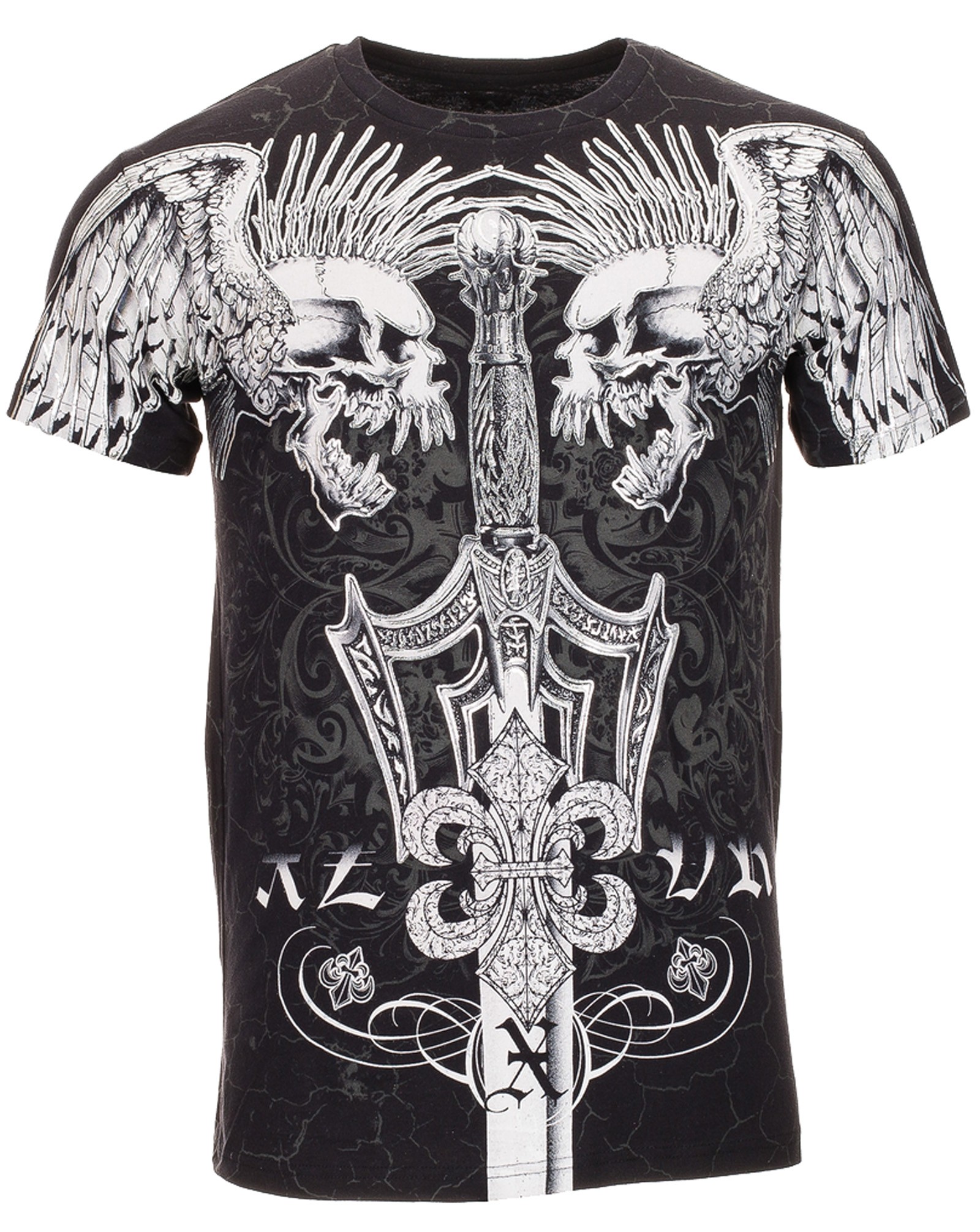 Xzavier - Screaming Punk Skulls T-Shirt Front
