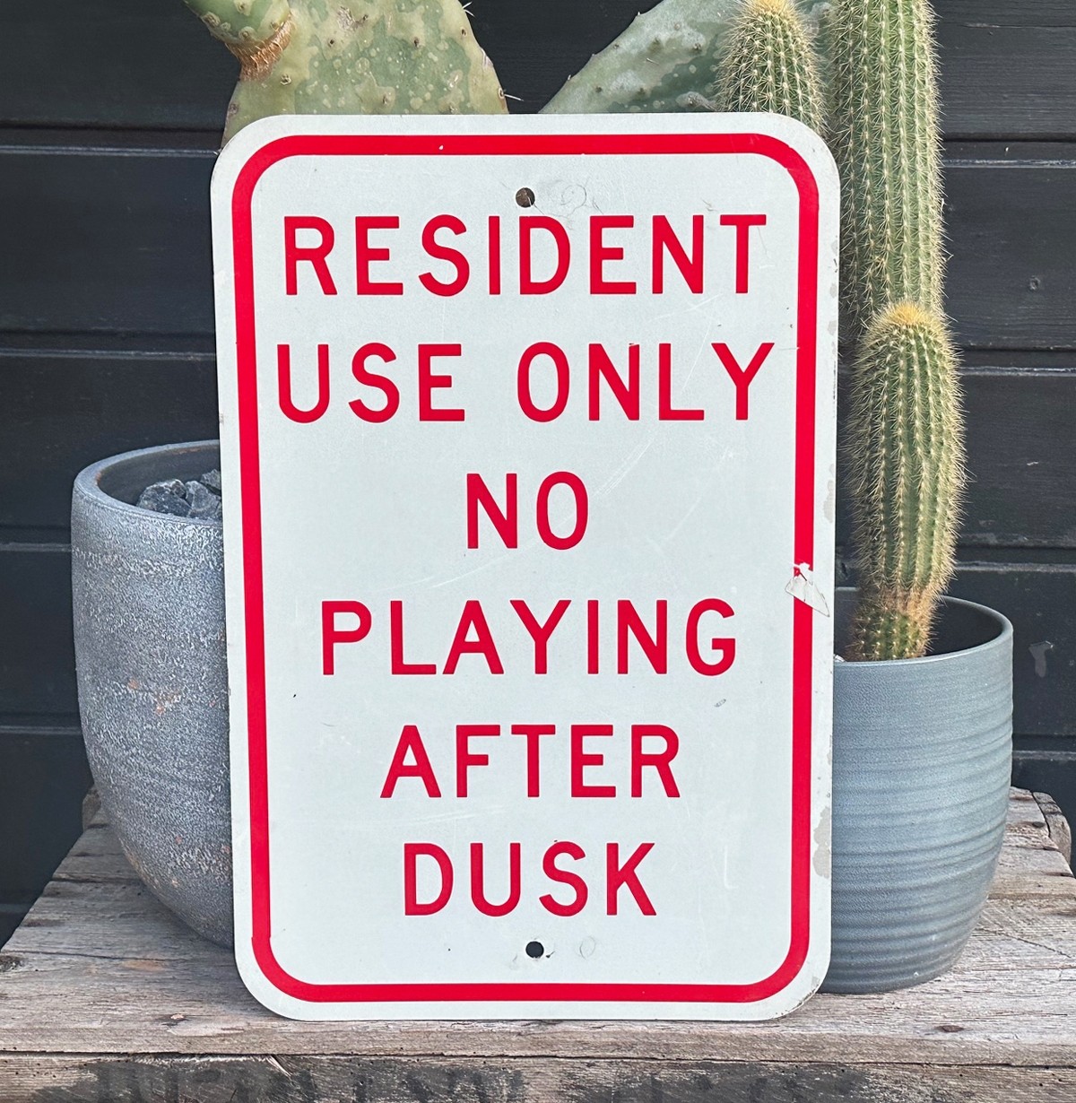 Resident Use Only Verkehrsschild