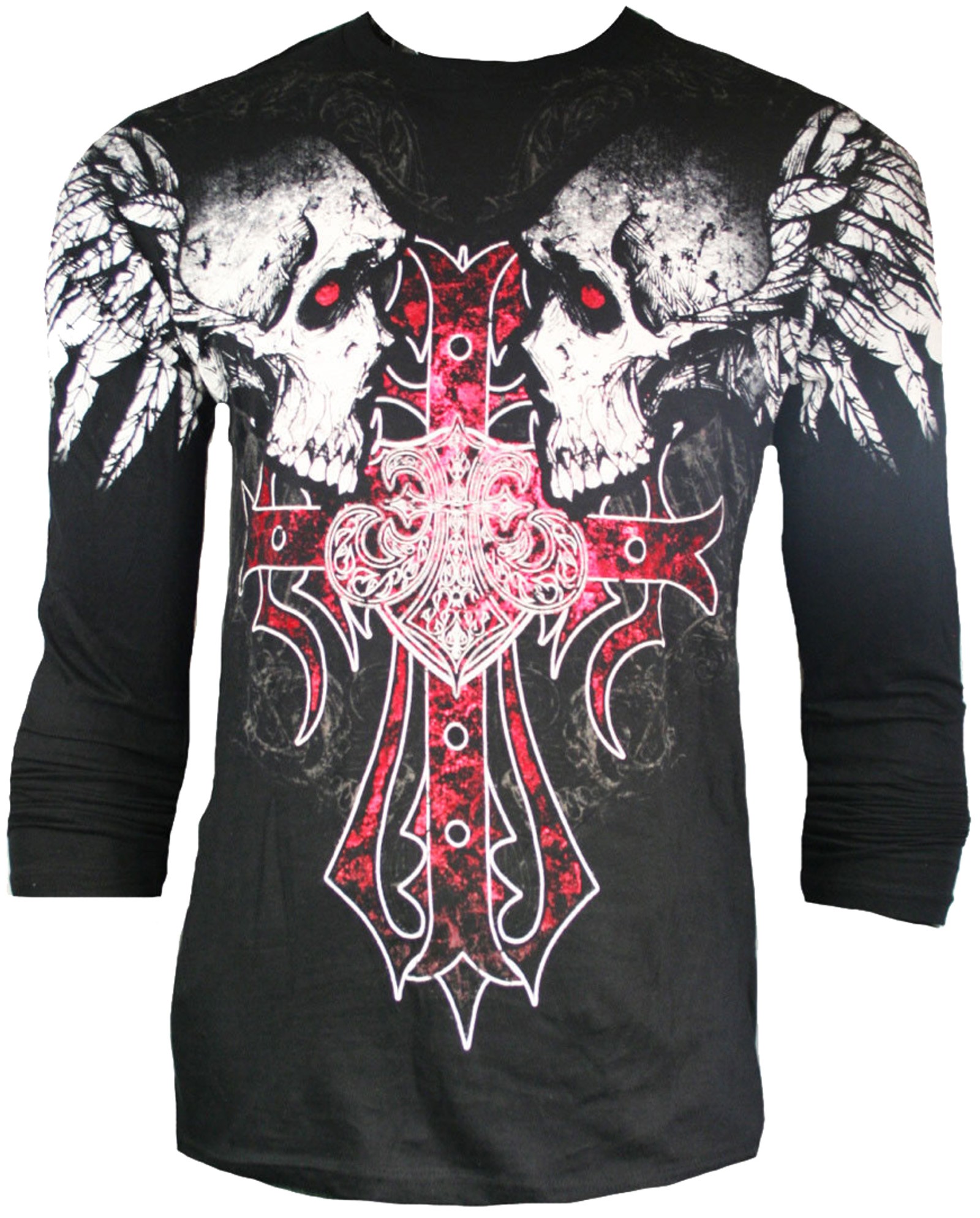 Xzavier - Screaming Skulls Longsleeve T-Shirt Front