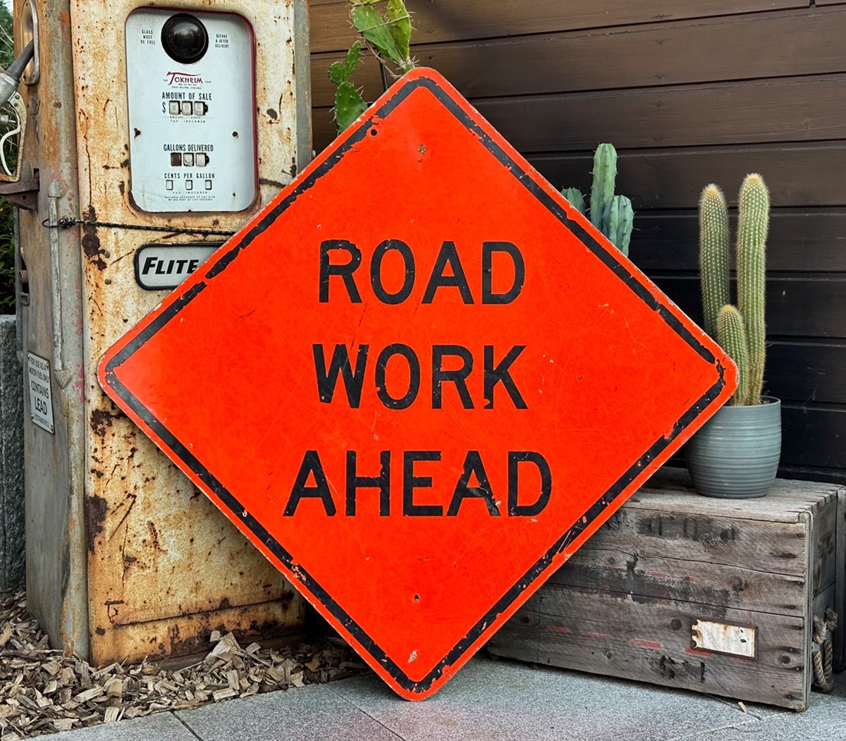 XXL Road Work Ahead Schild