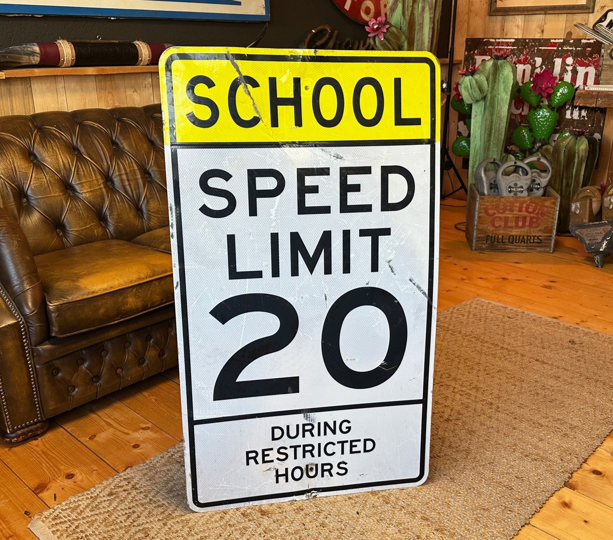 XL School Speed Limit 20 Verkehrsschild