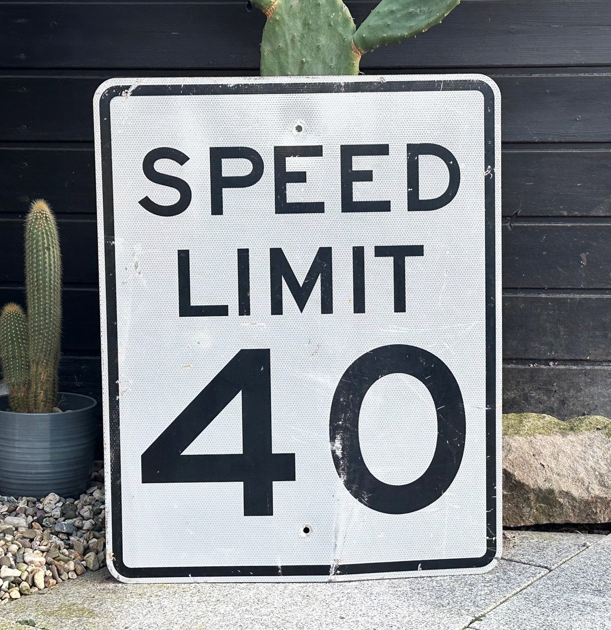 Speed Limit 40 Verkehrsschild