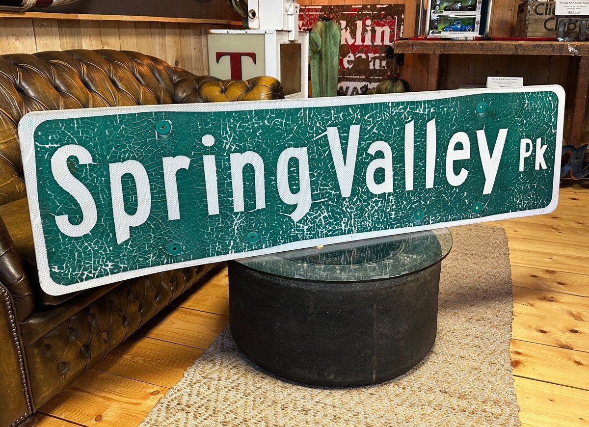 XXL Spring Valley Pk Straßenschild
