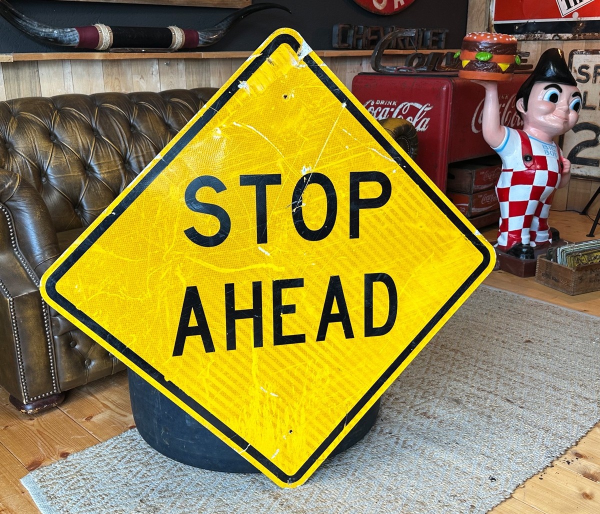XL Stop Ahead Verkehrsschild