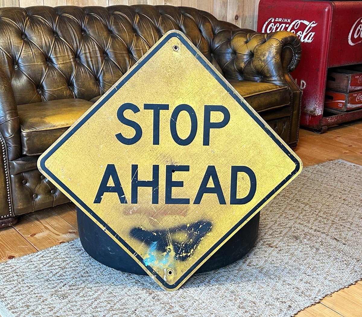 Stop Ahead Schild